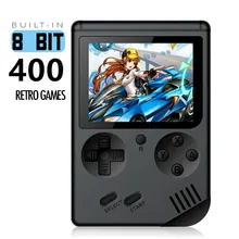 Перезаряжаемые мини ретро портативный ручной игровой консоли 8 бит 3,0 дюймов ЖК дисплей цвет видео плеер встроенный литиевый батарея