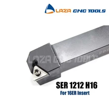 SER1212H16, suporte de ferramenta de giro Indexável Rosqueamento Externo SEL1212H16, SOR SEL CNC ferramenta de Tornear Rosca, Torno ferramenta para 16ER