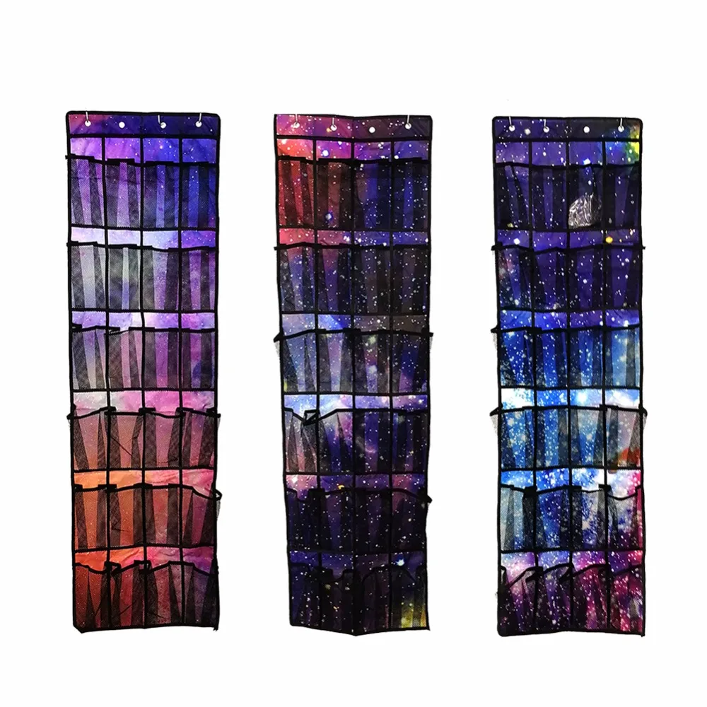 

24 Pockets Over Door Hanging Bag Box Shoes Slippers Scarves Organize Rack Hanger Storage Tidy Storage Box Hanging Bags