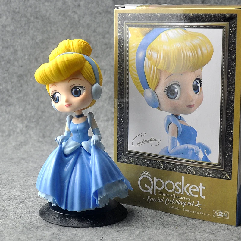 Disney Princess Figures Frozen Elsa Anna Rapunzel Belle Cinderella Alice Snow White Ariel Action Figures PVC Model Collection