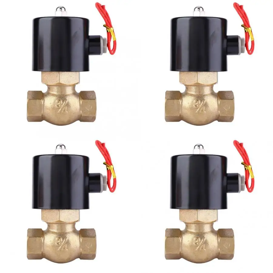 AC220V Brass Two-Way Normally Closed Solenoid Valve for Air Water Steam Electric Solenoid Valve
