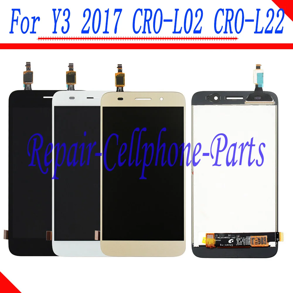 

5.0 inch Full LCD DIsplay+Touch Screen Digitizer Assembly For Huawei Y3 2017 CRO-L02 CRO-L03 CRO-L22 CRO-L23