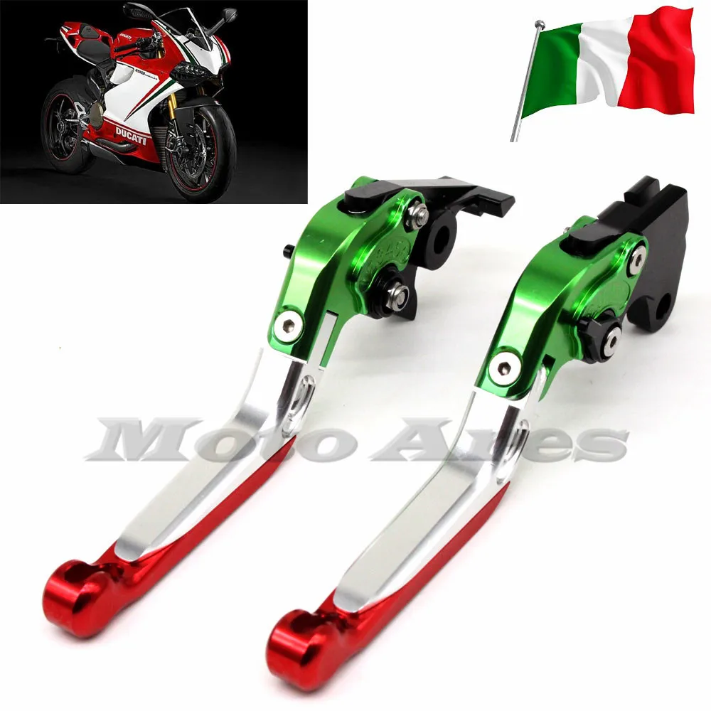 

For DUCATI 1198/S/R 2009-2011, 1199/S/R Panigale 2012-2014 Motorcycle CNC Folding Extendable Brake Clutch Levers
