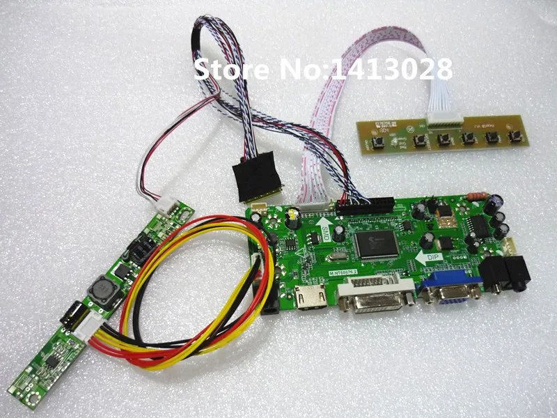 

HDMI+DVI+VGA+Audio LCD Controller Board Work for 10.1 inchLD101WH2(SL)(02) 1366*768 IPS LCD Panel Drive control suit