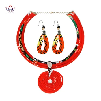 

African Beads Jewelry New 2020 Nigerian Wedding Statement Necklace & Earrings For Women African Necklace Sets For Women WYB87
