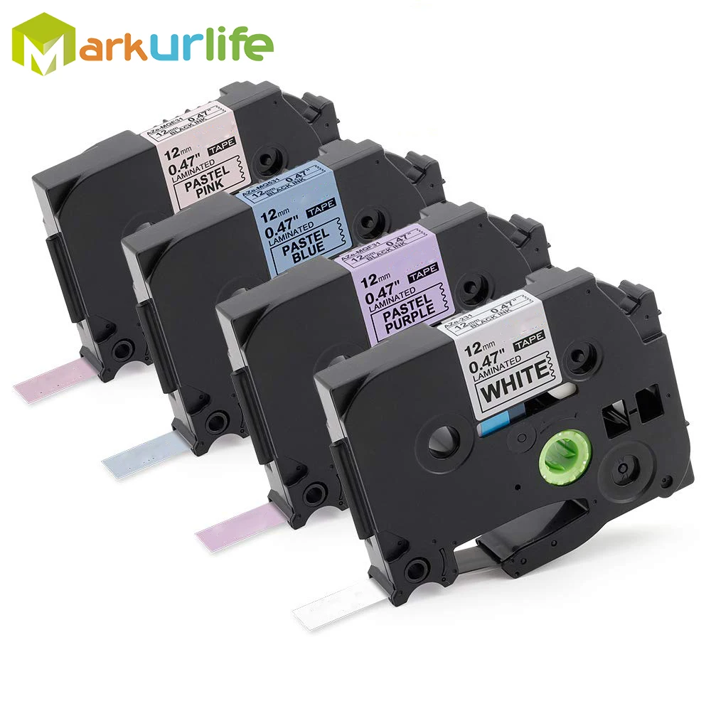 

Compatible for Brother P Touch TZe 12mm Label Tape TZe-231 TZe-MQF31 TZe-MQ531 TZe-MQE31 for Brother P-Touch H200 1010 1090 7100