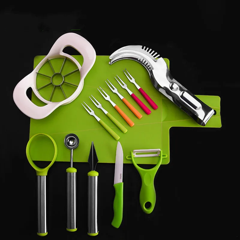 Fruit Vegetable Carving Knife Splitters Dual Use Cut Fruit Digging Ball