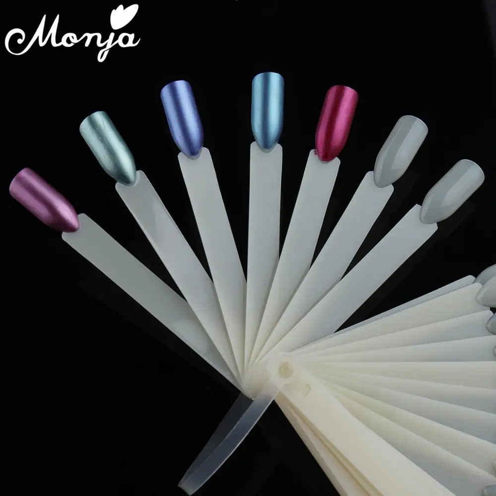 Monja 32 шт. палочки для естественных накладных ногтей Гель лак дисплей демонстрация