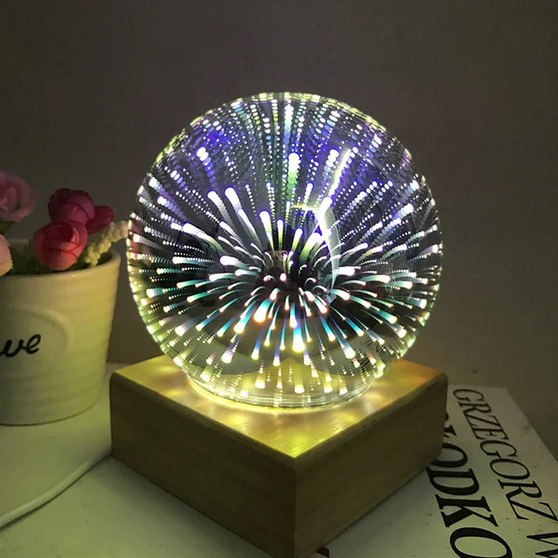 Shining Star 3d Magic Glass Ball Sphere Light Romantic Fairy Tale