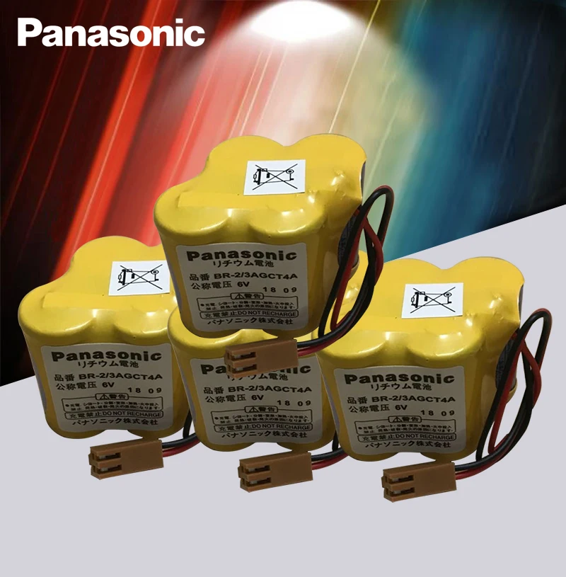 Panasonic 4 шт./лот BR-2/В 3AGCT4A 6 В батарея PLC BR-2/3AGCT4A литий-ионный батареи с коричневый ремень крюк plug