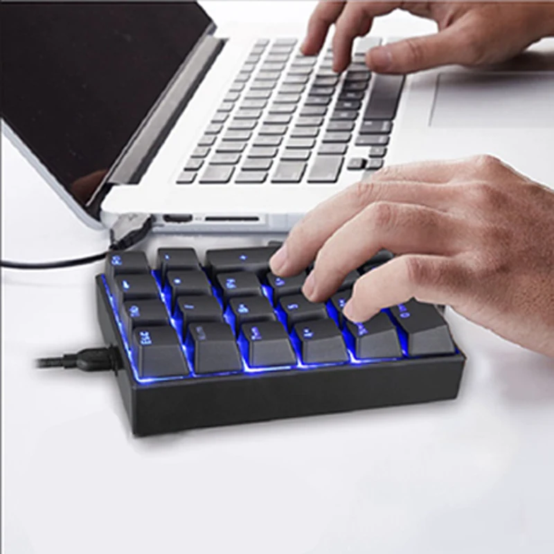 Motospeed K23 Numpad цифровая клавиатура одна рука мини механическая с подсветкой RGB Keybord