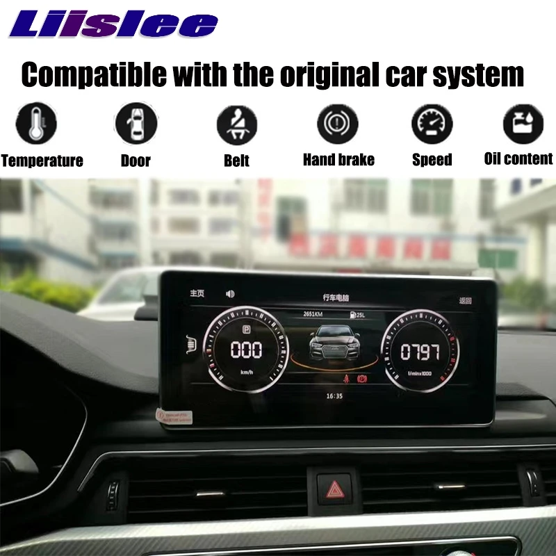 Автомобильный мультимедийный плеер Liislee NAVI 10,25 дюймов для Audi A4 A4L CarPlay адаптер Радио Стерео gps навигация