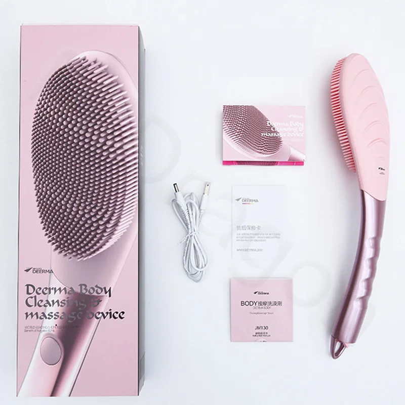 Xiaomi Deerma negative ion massage bath brush pink