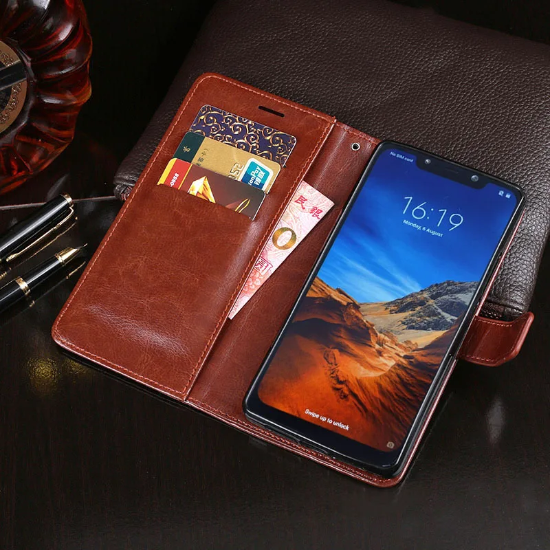 

Xiaomi Pocophone F1 Wallet Case Business Anti-knock Cover For Xiaomi F1 PU Leather Flip Case Phone Cover