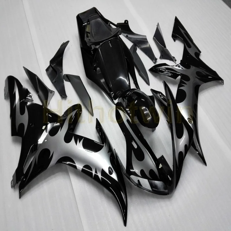 Заказной мотоциклетный Артикул для Yamaha YZF-R1 2002-2003 YZFR1 02-03 Обтекатели+ болты+ черный ABS пластиковый комплект кузова