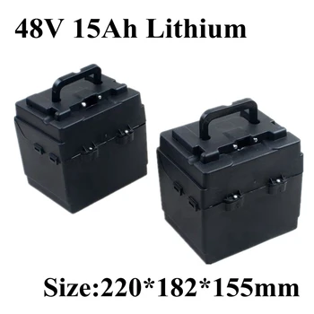 

2pcs Box 48V 15Ah to 30AH battery li-ion lipo not lead acid upgrade for EV ebike motor rv 2000w power scooter 13s cell + charger