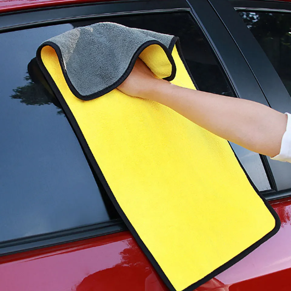 

1Pcs Car Wash Microfiber Towels Super Thick Plush Cloth 30*60CM 600 GSM Auto Strong Thick Plush Car Cleaning Drying Cloth