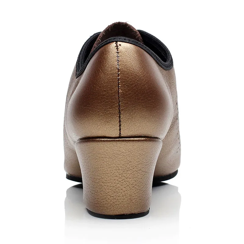 BD-83 Heel 5cm Soft Genuine Leather Cha Cha Teacher Dance Shoes BD Ballet Ballroom Latin Dancing Shoes Women