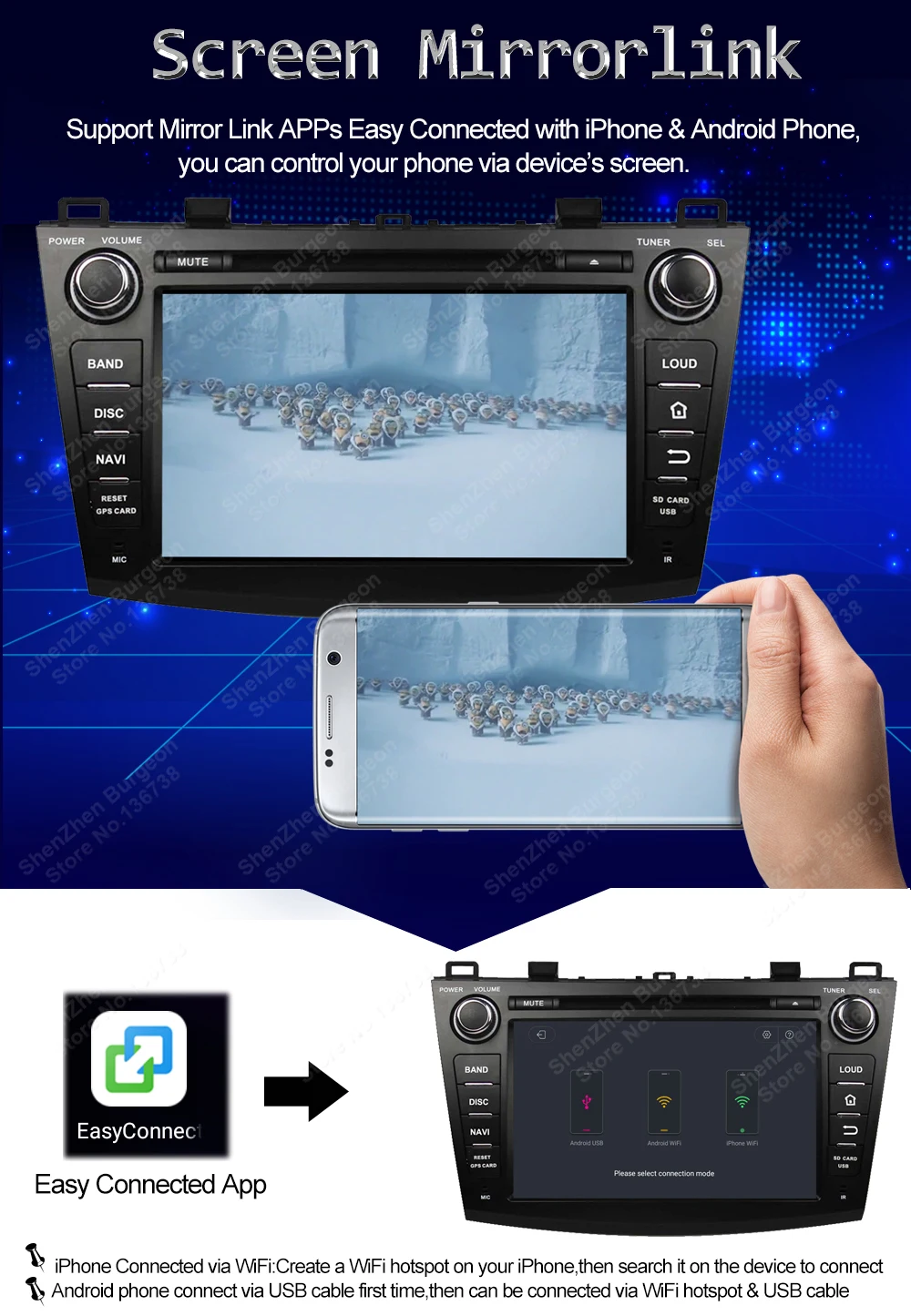 Excellent 8" Octa Core Android 8.0/Quad Core Android 8.1 Car DVD Player for Mazda 3 2010 2011 2012 2013 Car Radio Multimedia GPS Bluetooth 14