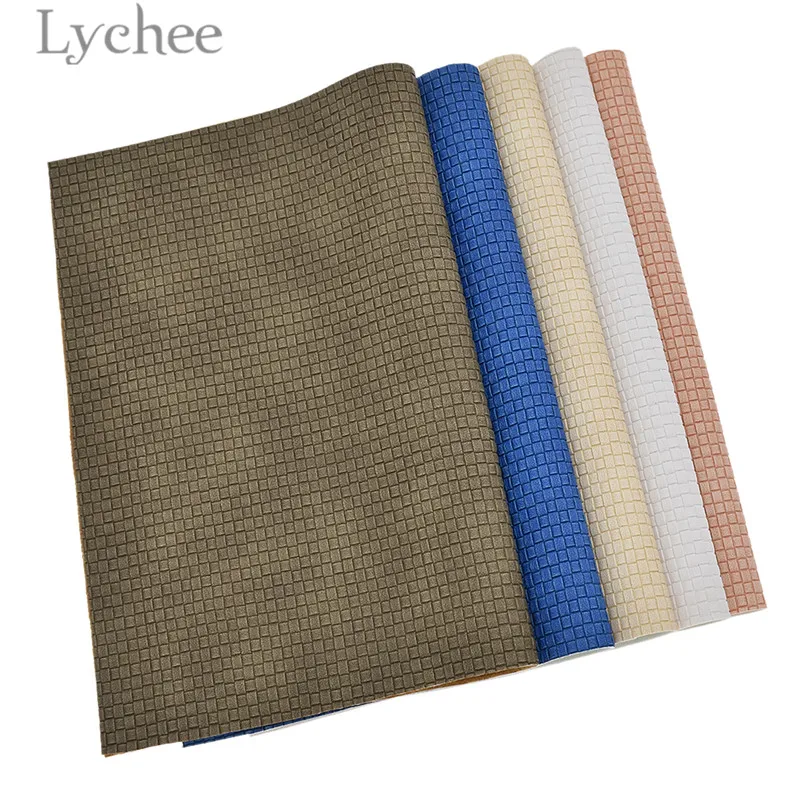 Lychee, 1 предмет 21x29 см A4 тканым узором ПВХ кожа ткань синтетическая кожа DIY Материал с плоским дном для одежды сумки из натуральной кожи Ремни