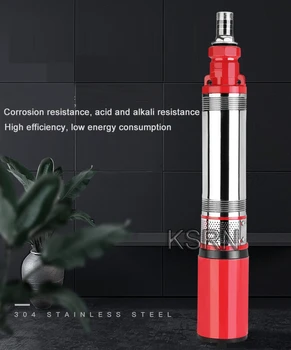 

DC 48/60V High Lift Deep Well Submersible Water Pump 370W Irrigation Pump 101.7FT Max Lift,Stainless Steel,Farm & Ranch