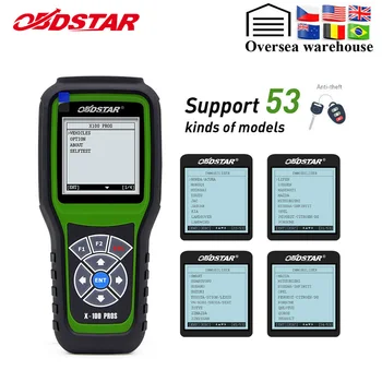 

Hot Sale OBDSTAR X100 PROS C+D+E model Key Programmer with EEprom Adapter+IMMOBILISER+Odometer Adjustment Replace X-100 Pro