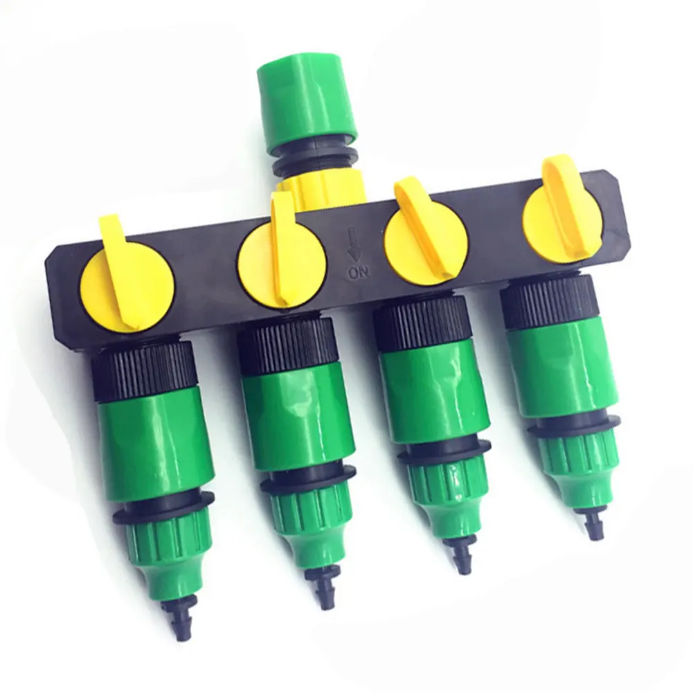 

Faucet Durable Plastic Quick Install Home 4 Way Practical Water Separator Garden Supplies Adaptor Joint Convenient