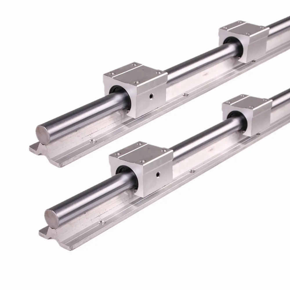 

4Pcs SBR20UU 20mm Slide Block Bearing and 2Pcs SBR20 1200mm Fully Supported Linear Rail
