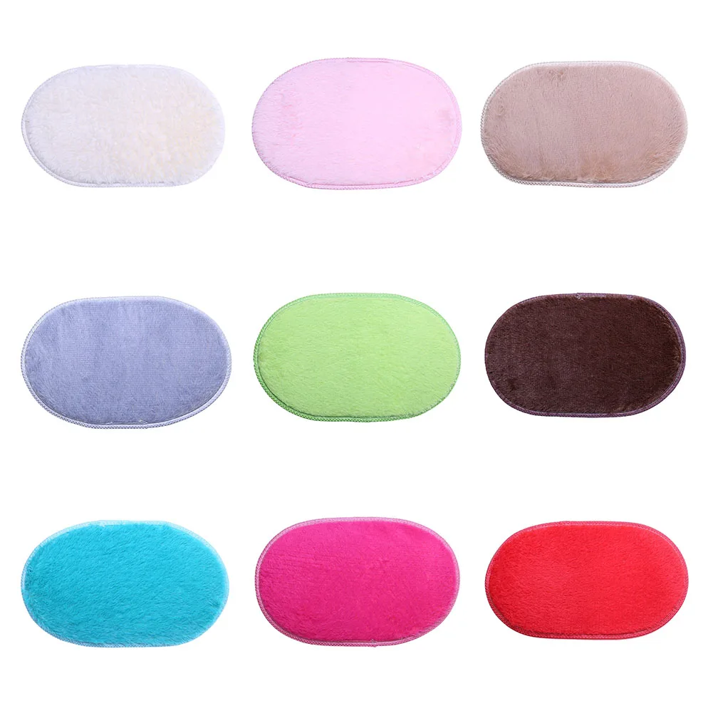 Room Oval Floor Mats Absorbent Soft Doormat Floor Rugs Bathroom Oval