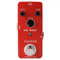 CUVAVE DIST-британский гитара с эффектом искажения эффект эффекты Педали Stompbox True bypass на основе классического JCM Amp искажения