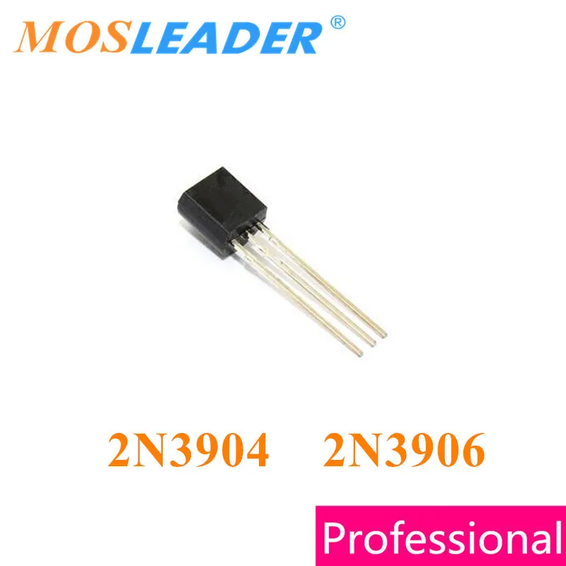 

Mosleader 2N3904 2N3906 TO92 1000PCS NPN 0.2A 50V PNP High quality