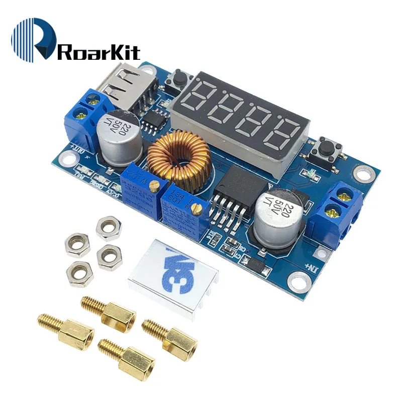 DC-DC XL4015 5A цифровой светодиодный модуль зарядного устройства для литиевой батареи CC/CV USB понижающий преобразователь с Вольтметр Амперметр
