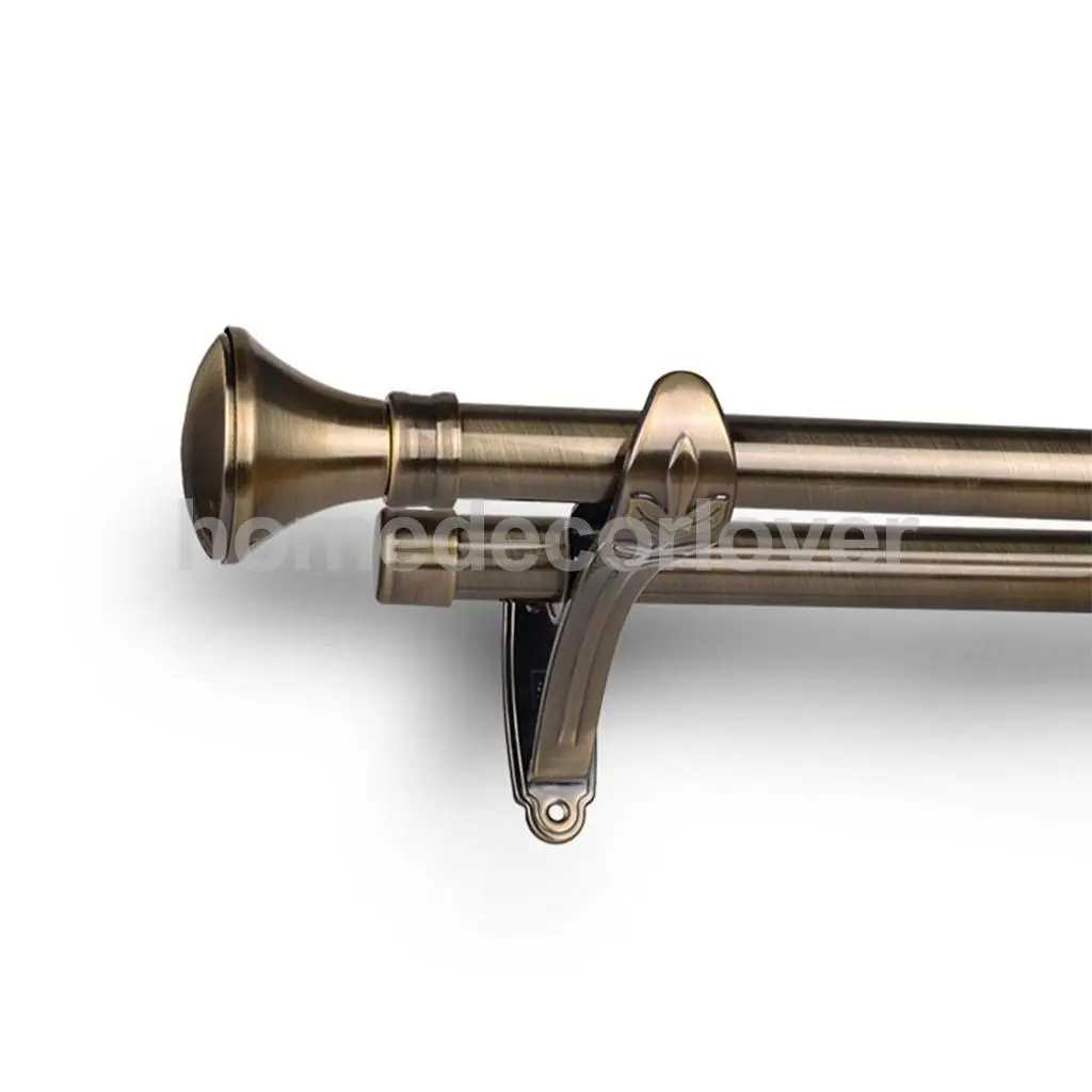 1 Piece Retro Curtain Pole Rod Finials Ends Heads 28mm