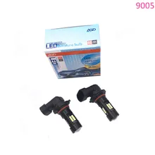 2Pcs 9005 HB3 Auto 6000K White LED Bulb High Bright Fog Lights DRL Driving Daytime Running Light Lamp 1250LM 12V — 24V