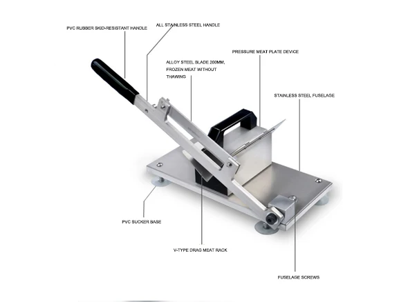 Ломтерезка ягненка прокатки машина стейк резка нож замороженное мясо ломтики инструмент из нержавеющей стали фрукты овощи чип посуда