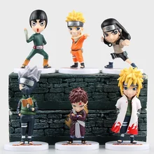 6Pcs/Set New Naruto Figure Set Figurine PVC Model Action Figure 10cm Classic Toys