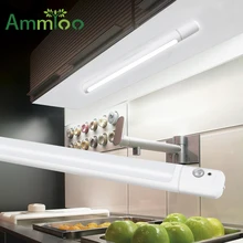 Светодиодный светильник под шкаф 800 mAh USB Перезаряжаемый PIR датчик движения вращающийся шкаф лампа кухня/шкаф/спальня огни