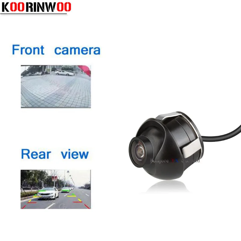 Koorinwoo, водонепроницаемая HD Автомобильная камера заднего вида, 170 градусов, широкий обзор, 360 градусов, регулируемая камера ночного видения, обратное Резервное копирование/фронтальная камера