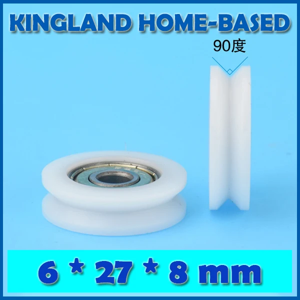 10 шт. пластиковые ролики для 3D принтера 6 мм|window pulley|window rollerwheel door |