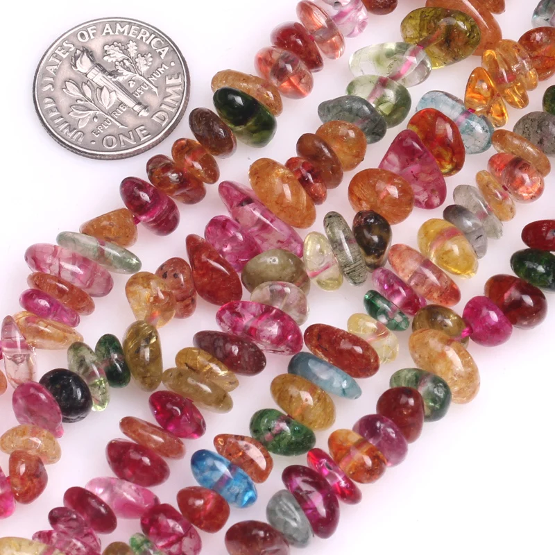 Buy Gem inside Freeform Chips Quartz Beads For Jewelry Making 6X8mm 15inches