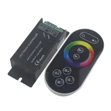 DC12V-24V Touch LED Controller 8 key touch RF wireless remote control rgb led strip output 3 channel 4A/ch 12v 144w 24v 288w