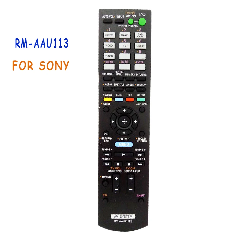 

New Replacement RM-AAU113 Remote Control For Sony AV SYSTEM Audio Power Amplifier RMAAU113 RM-AAU072 STR-DH830 Remoto Controle