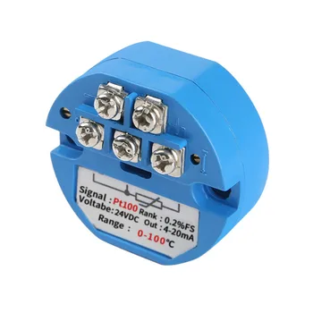 

RTD PT100 DC24V Temperature Sensor Transmitter module 4-20ma -50-250 degree Range Temperature Sensor high precision Thermocouple