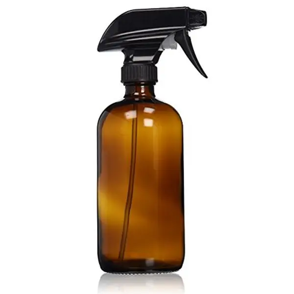 Beli Kosong Amber Kaca Semprot Botol dengan Label (2 Pack)  Isi Ulang Wadah untuk Minyak Esensial Produk Pembersih atau Aromathe