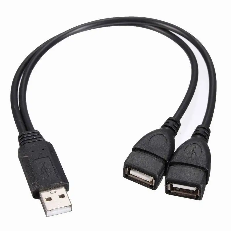 expeditie lus worm New Usb 2.0 A Male Plug To 2 Dual Usb A Female Jack Y Splitter Hub Adapter  Cable #dy156 - Pc Hardware Cables & Adapters - AliExpress