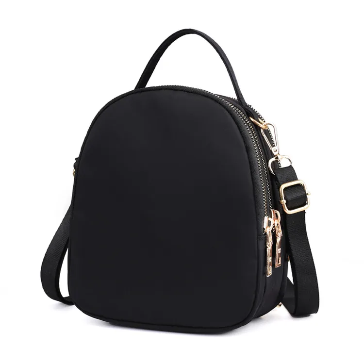 Новинка, нейлоновый Многофункциональный Дизайнерский Модный женский мини-рюкзак, маленький рюкзак, женская сумка через плечо, женский Кошелек Оксфорд - Цвет: Черный