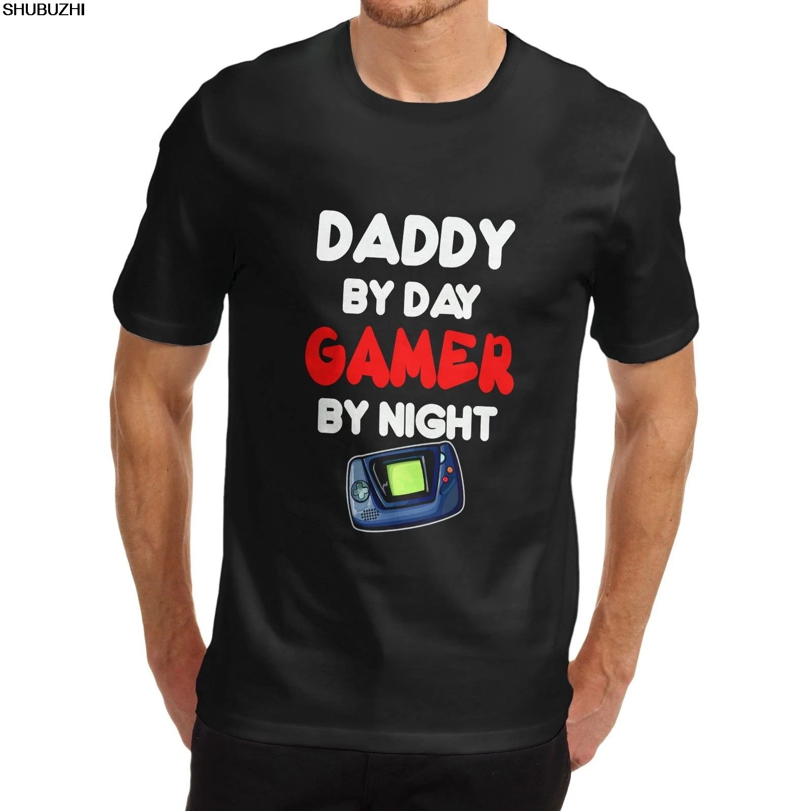 

Twisted Envy Men's Daddy By Day Gamer By Night T-Shirt hot sale fashion summer men t shirt cool tees and tops sbz6458