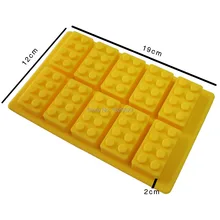 Новые поступления 10 X силиконовые формы льда Инструменты для мороженого крем ванны Силиконовые формы торта Цвет желтый