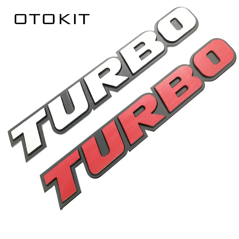 

3D TURBO Emblem Sticker Body Rear Tailgate Badge For Ford Focus 2 3 ST RS Fiesta Mondeo Tuga Ecosport Fusion Car Styling