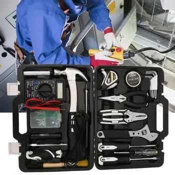 

Useful hand Tool set 61pcs Household Tool Kit Home Repair Combination Tool Set w/ Multimeter Solder Iron 101061 Drill Bit Set